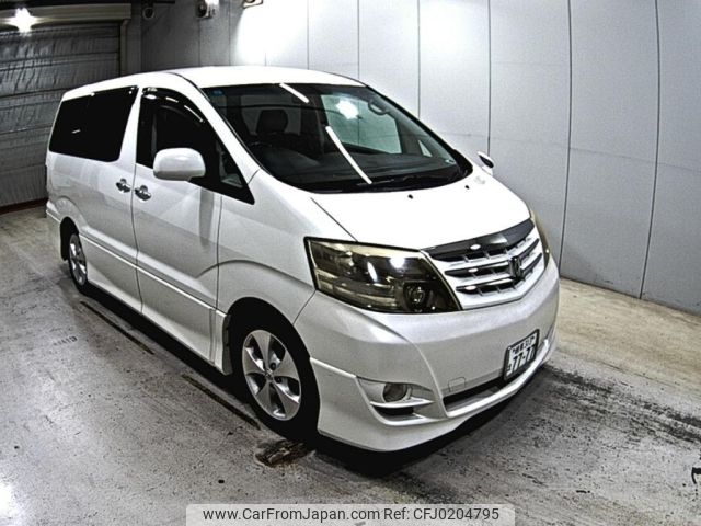 toyota alphard 2007 -TOYOTA 【岐阜 313ま7777】--Alphard ANH10W-0156706---TOYOTA 【岐阜 313ま7777】--Alphard ANH10W-0156706- image 1