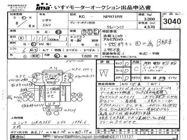 isuzu elf-truck 1996 -ISUZU--Elf NPR71P-7403311---ISUZU--Elf NPR71P-7403311- image 1