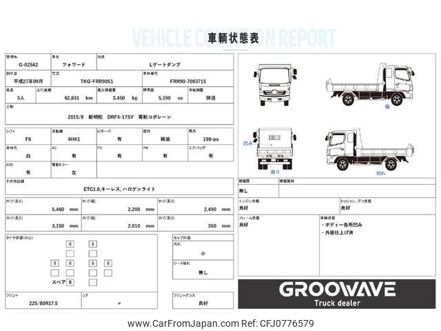 isuzu forward 2015 GOO_NET_EXCHANGE_0541786A30250219W002 image 2