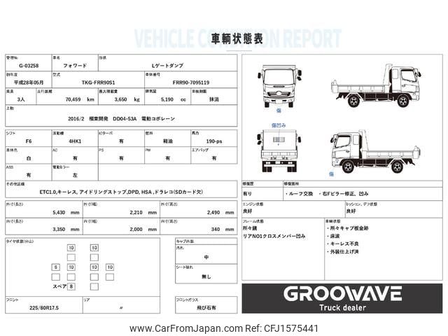 isuzu forward 2016 CFJ1575441 image 2