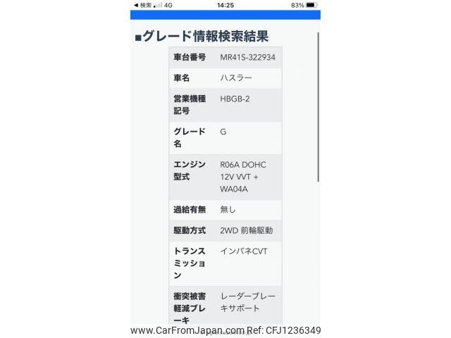 suzuki hustler 2018 -SUZUKI--Hustler DAA-MR41S--MR41S-322934---SUZUKI--Hustler DAA-MR41S--MR41S-322934- image 1