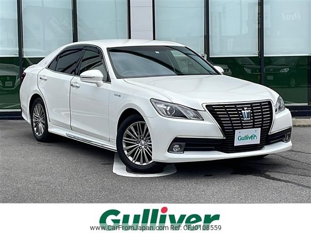 toyota crown-hybrid 2015 -TOYOTA--ｸﾗｳﾝﾊｲﾌﾞﾘｯﾄﾞ DAA-AWS210--AWS210-6080569---TOYOTA--ｸﾗｳﾝﾊｲﾌﾞﾘｯﾄﾞ DAA-AWS210--AWS210-6080569- image 1