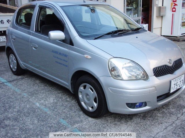 toyota vitz 2002 -TOYOTA 【伊豆 500ﾅ7523】--Vitz NCP10--3098786---TOYOTA 【伊豆 500ﾅ7523】--Vitz NCP10--3098786- image 1