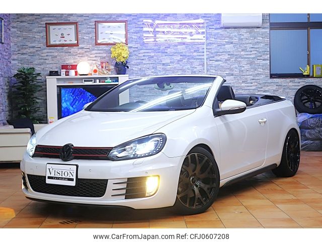 volkswagen golf-convertible 2012 -VOLKSWAGEN--VW Golf Cabriolet DBA-1KCAVK--WVWZZZ1KZCK031011---VOLKSWAGEN--VW Golf Cabriolet DBA-1KCAVK--WVWZZZ1KZCK031011- image 1