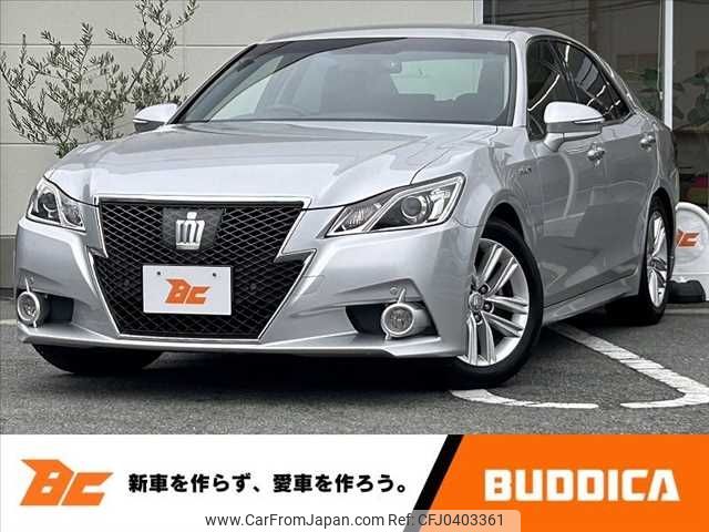 toyota crown-hybrid 2013 -TOYOTA--ｸﾗｳﾝ ｾﾀﾞﾝ ﾊｲﾌﾞﾘｯﾄﾞ DAA-AWS210--AWS210-6035608---TOYOTA--ｸﾗｳﾝ ｾﾀﾞﾝ ﾊｲﾌﾞﾘｯﾄﾞ DAA-AWS210--AWS210-6035608- image 1