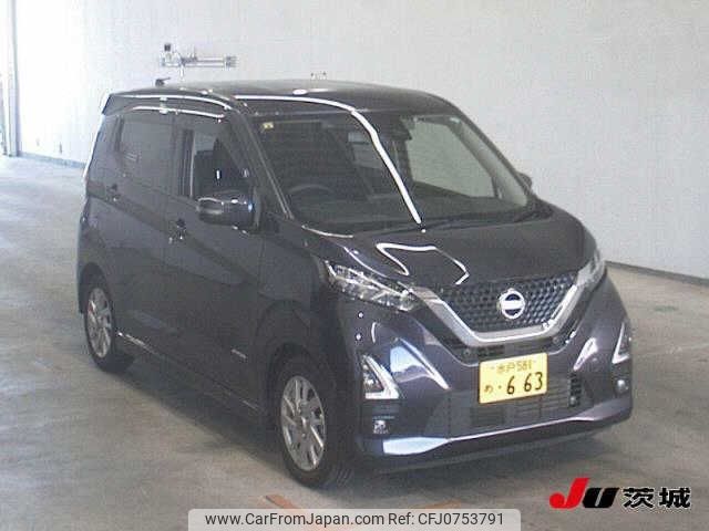 nissan dayz 2020 -NISSAN 【水戸 581ﾒ663】--DAYZ B44W-0102296---NISSAN 【水戸 581ﾒ663】--DAYZ B44W-0102296- image 1