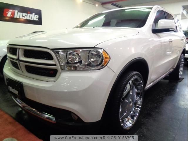 dodge durango 2012 -CHRYSLER--Dodge Durango ﾌﾒｲ--1C4EDJDG8CC152958---CHRYSLER--Dodge Durango ﾌﾒｲ--1C4EDJDG8CC152958- image 1