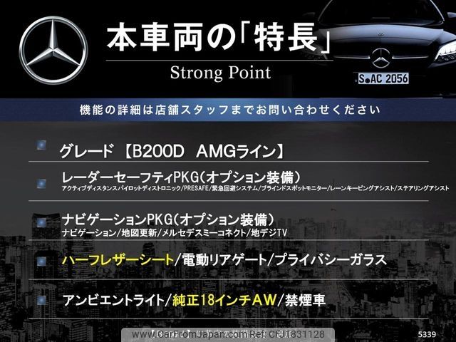 mercedes-benz b-class 2019 CFJ1831128 image 2
