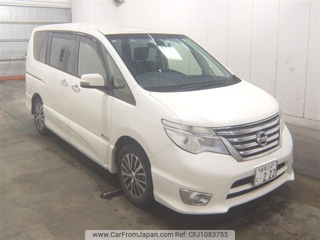nissan serena 2014 -NISSAN 【群馬 314ﾄ222】--Serena HFC26--208384---NISSAN 【群馬 314ﾄ222】--Serena HFC26--208384- image 1