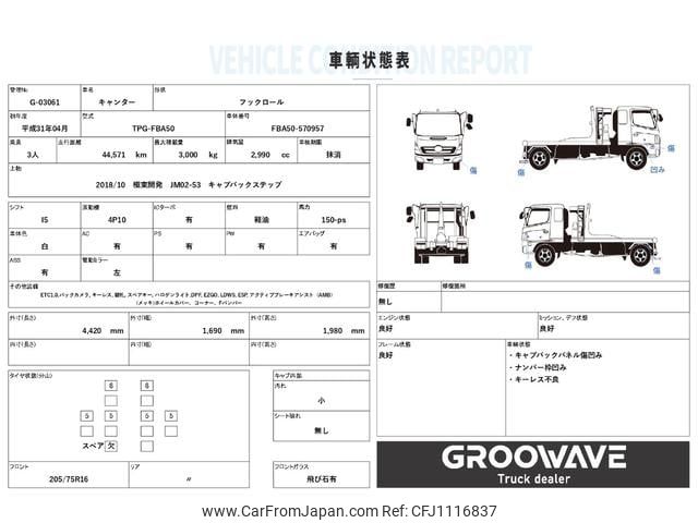 mitsubishi-fuso canter 2019 GOO_NET_EXCHANGE_0541786A30250502W006 image 2