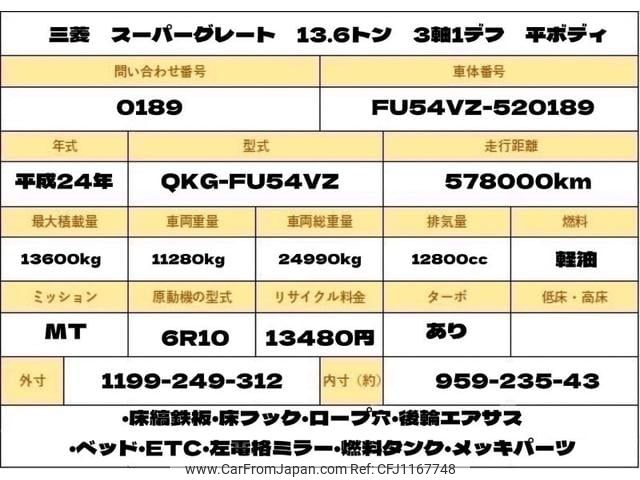 mitsubishi-fuso super-great 2012 GOO_NET_EXCHANGE_0707574A30250518W001 image 2