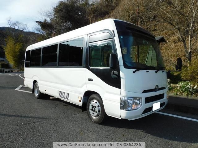 toyota coaster 2018 -TOYOTA 【静岡 130ﾁ4949】--Coaster XZB70V--0050025---TOYOTA 【静岡 130ﾁ4949】--Coaster XZB70V--0050025- image 1