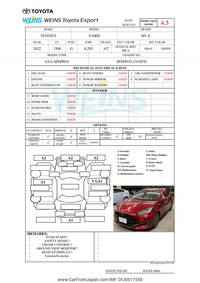 toyota yaris 2022 MXPH10-2103876 image 2