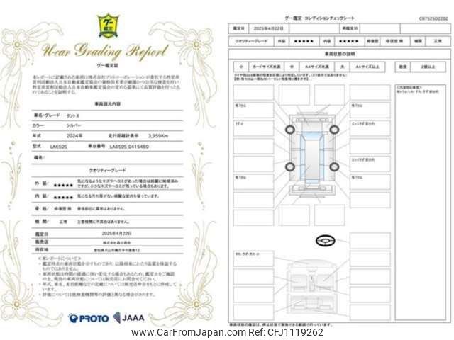 daihatsu tanto 2024 -DAIHATSU 【尾張小牧 581ﾋ 127】--Tanto LA650S--LA650S-0415480---DAIHATSU 【尾張小牧 581ﾋ 127】--Tanto LA650S--LA650S-0415480- image 2