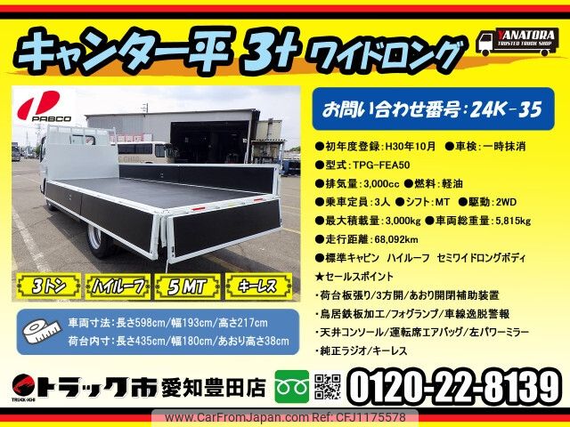 mitsubishi-fuso canter 2018 -MITSUBISHI--Canter TPG-FEA50--FEA50-571267---MITSUBISHI--Canter TPG-FEA50--FEA50-571267- image 2