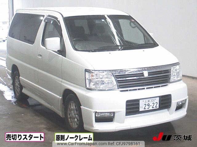 nissan elgrand 2002 -NISSAN 【土浦 300ﾆ2922】--Elgrand APE50--026051---NISSAN 【土浦 300ﾆ2922】--Elgrand APE50--026051- image 1