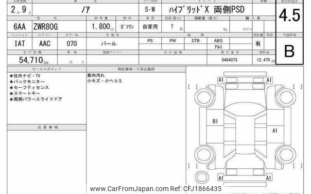 2020 Toyota Noah 6AA-ZWR80G - Car Price $19,726