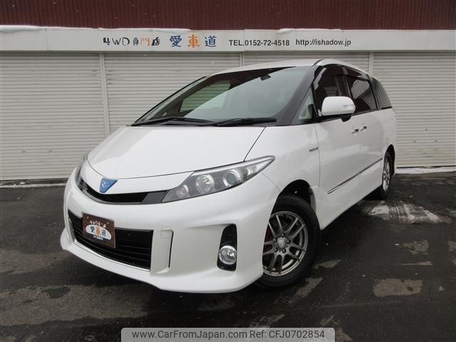 toyota estima-hybrid 2012 -TOYOTA 【名変中 】--Estima Hybrid AHR20W--7067248---TOYOTA 【名変中 】--Estima Hybrid AHR20W--7067248- image 1