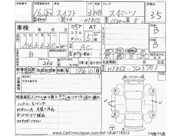2004 Suzuki Swift HT81S - Car Price $4,205