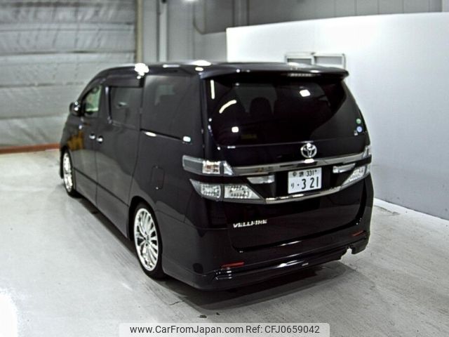 toyota vellfire 2012 -TOYOTA 【堺 331り】--Vellfire ANH20W-8231285---TOYOTA 【堺 331り】--Vellfire ANH20W-8231285- image 2