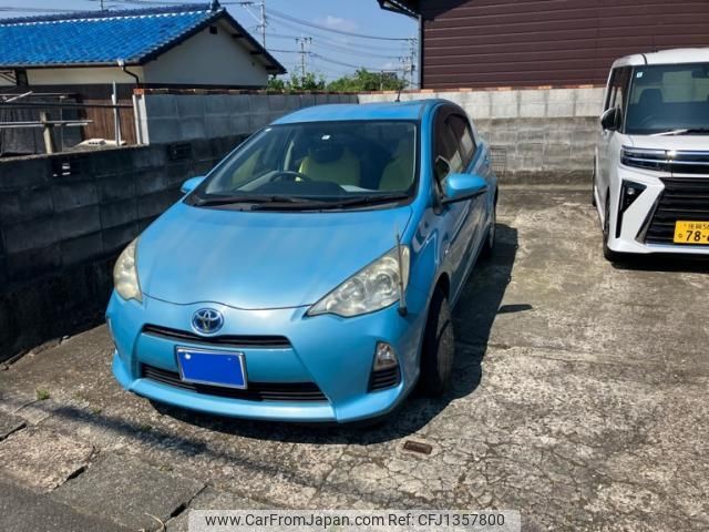 toyota aqua 2012 -TOYOTA--AQUA DAA-NHP10--NHP10-2095283---TOYOTA--AQUA DAA-NHP10--NHP10-2095283- image 1