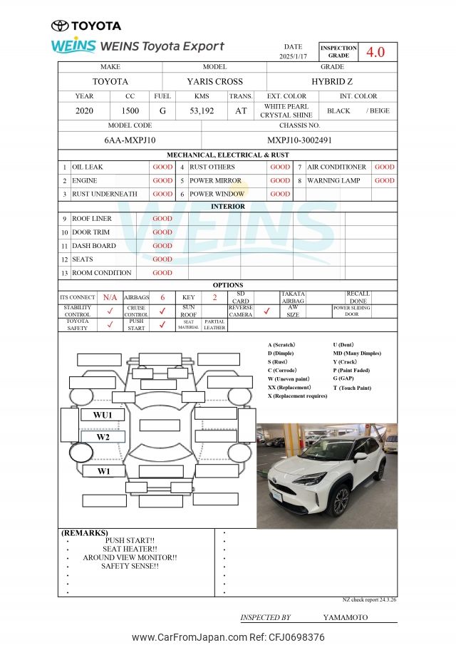 toyota yaris-cross 2020 MXPJ10-3002491 image 2