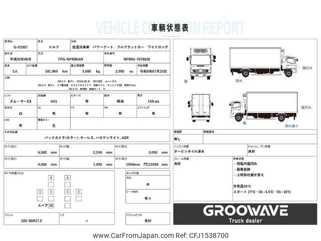 isuzu elf-truck 2018 CFJ1538700 image 2