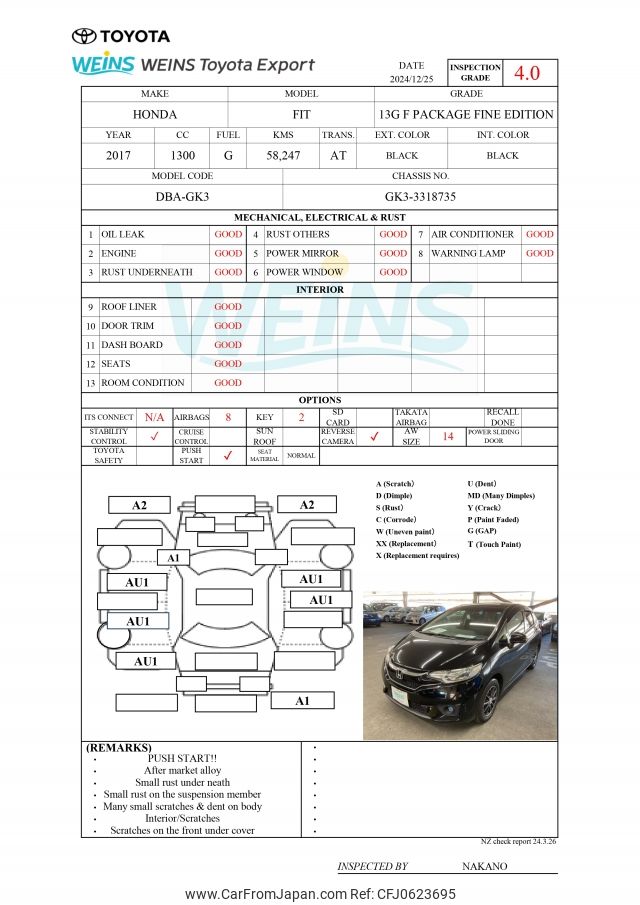 honda fit 2017 GK3-3318735 image 2