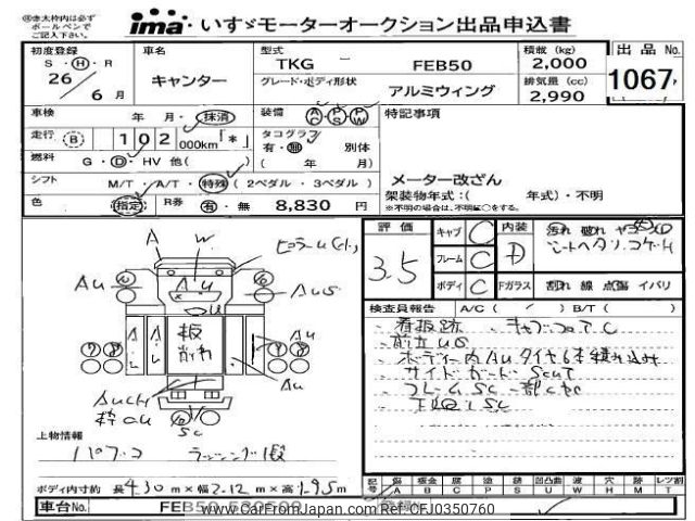 mitsubishi-fuso canter 2014 -MITSUBISHI--Canter FEB50-530509---MITSUBISHI--Canter FEB50-530509- image 1