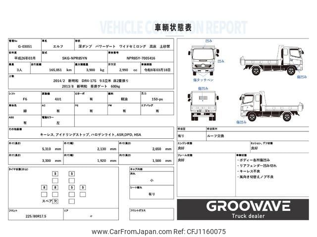 isuzu elf-truck 2014 GOO_NET_EXCHANGE_0541786A30250515W007 image 2