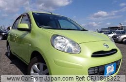 nissan march 2012 CFJ1868322