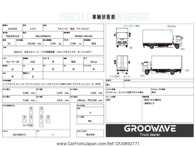 isuzu elf-truck 2018 GOO_NET_EXCHANGE_0541786A30250314W002 image 2