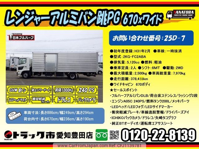 hino ranger 2019 -HINO--Hino Ranger 2KG-FC2ABA--FC2AB-110105---HINO--Hino Ranger 2KG-FC2ABA--FC2AB-110105- image 2