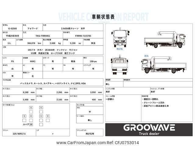 isuzu forward 2017 GOO_NET_EXCHANGE_0541786A30250131W001 image 2