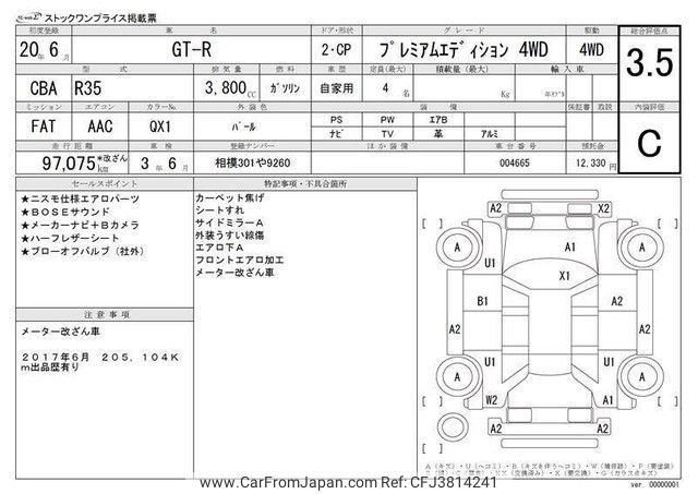 2008 Nissan Gt-r CBA-R35 - Car Price $29,634
