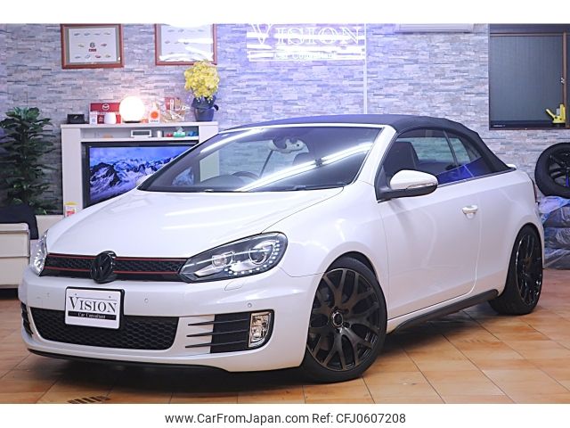 volkswagen golf-convertible 2012 -VOLKSWAGEN--VW Golf Cabriolet DBA-1KCAVK--WVWZZZ1KZCK031011---VOLKSWAGEN--VW Golf Cabriolet DBA-1KCAVK--WVWZZZ1KZCK031011- image 2