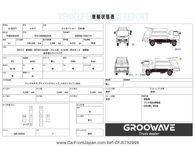 isuzu elf-truck 2017 GOO_NET_EXCHANGE_0541786A30250129W005 image 2