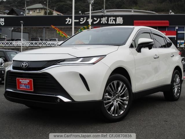 toyota harrier 2021 -TOYOTA 【広島 302ﾁ7023】--Harrier MXUA80--0062058---TOYOTA 【広島 302ﾁ7023】--Harrier MXUA80--0062058- image 1