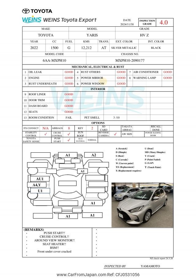 toyota yaris 2022 MXPH10-2090177 image 2