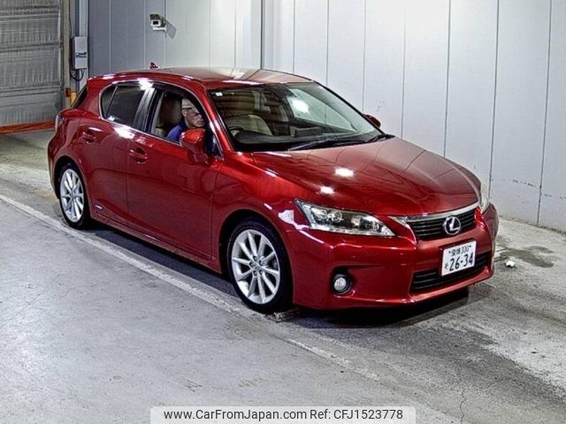 lexus ct 2012 CFJ1523778 image 1