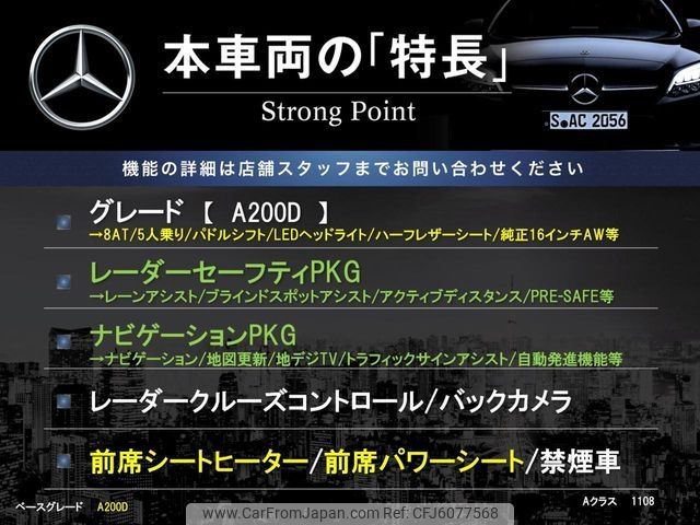mercedes-benz a-class 2019 CFJ6077568 image 2
