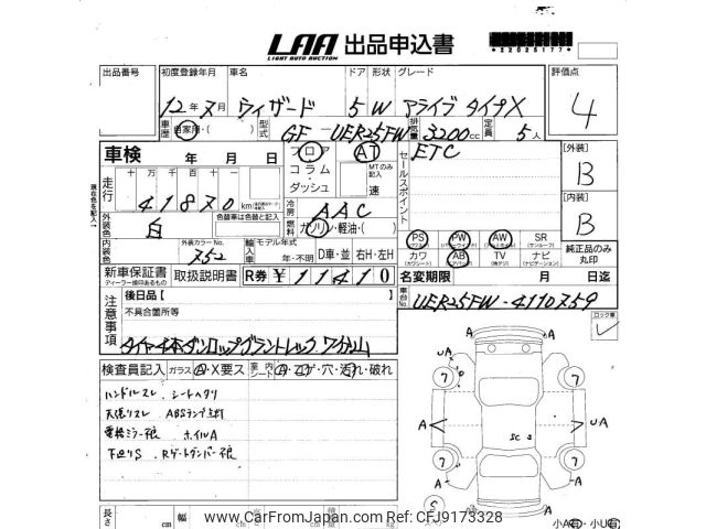 2000 Isuzu Wizard UER25FW - Car Price $11,929
