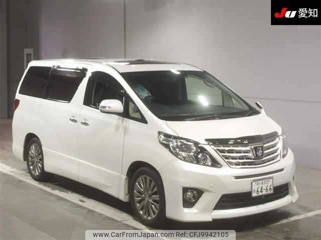 toyota alphard 2013 -TOYOTA 【袖ヶ浦 300ﾙ6466】--Alphard GGH20W-8076662---TOYOTA 【袖ヶ浦 300ﾙ6466】--Alphard GGH20W-8076662- image 1