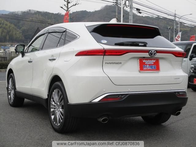 toyota harrier 2021 -TOYOTA 【広島 302ﾁ7023】--Harrier MXUA80--0062058---TOYOTA 【広島 302ﾁ7023】--Harrier MXUA80--0062058- image 2