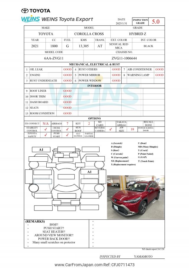 toyota corolla-cross 2021 ZVG11-1006644 image 2