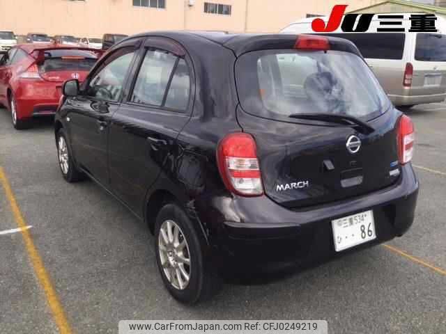 nissan march 2012 -NISSAN 【三重 534ﾋ86】--March K13--705499---NISSAN 【三重 534ﾋ86】--March K13--705499- image 2