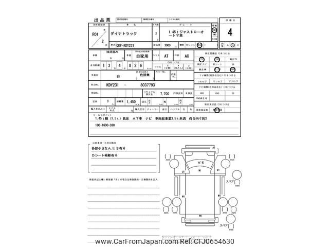 toyota dyna-truck 2019 GOO_NET_EXCHANGE_0400861A30250117W001 image 2