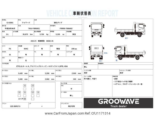 isuzu forward 2016 GOO_NET_EXCHANGE_0541786A30250519W005 image 2