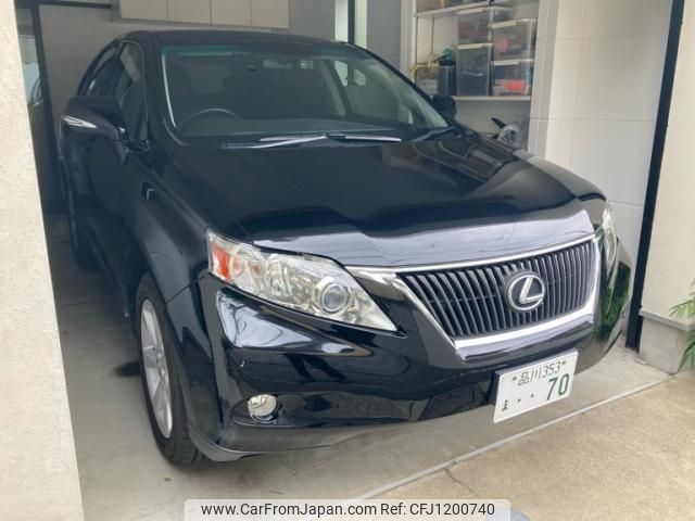 lexus rx 2012 -LEXUS--Lexus RX DBA-AGL10W--AGL10-2422025---LEXUS--Lexus RX DBA-AGL10W--AGL10-2422025- image 2