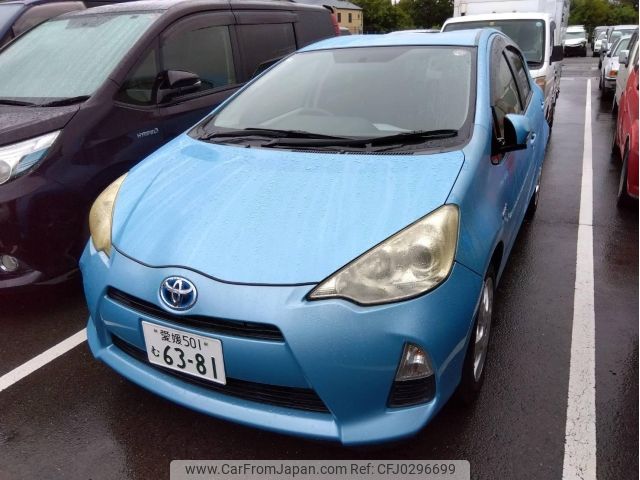 toyota aqua 2012 -TOYOTA 【愛媛 501む6381】--AQUA NHP10--NHP10-2084824---TOYOTA 【愛媛 501む6381】--AQUA NHP10--NHP10-2084824- image 1